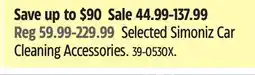 Canadian Tire Selected Simoniz Car Cleaning Accessories offer