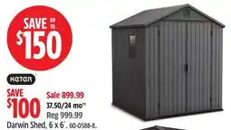 Canadian Tire Keter Darwin Shed offer