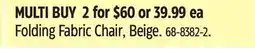 Canadian Tire Folding Fabric Chair offer
