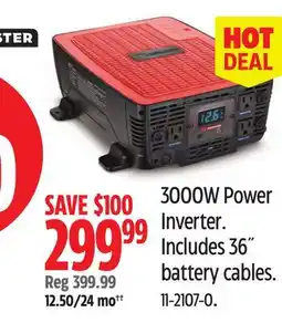 Canadian Tire 3000W Power Inverter offer