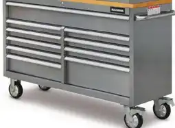 Canadian Tire MAXIMUM 56˝ 10-Drawer Cabinet with Butcher-Block tOP offer