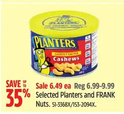 Canadian Tire Selected Planters and FRANK Nuts offer