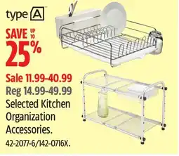 Canadian Tire Selected Kitchen Organization Accessories offer
