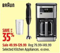 Canadian Tire Braun Selected Kitchen Appliances offer