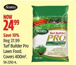 Canadian Tire Scotts Turf Builder Pro Lawn Food offer
