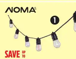 Canadian Tire NOMA 20 Filament 9.5m Solar LED String Lights offer