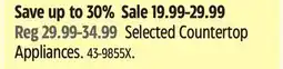 Canadian Tire Selected Countertop Appliances offer