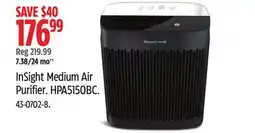 Canadian Tire Honeywell InSight Medium Air Purifier offer