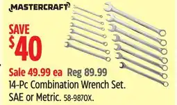Canadian Tire 14-Pc Combination Wrench Set offer
