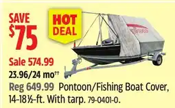 Canadian Tire Pontoon/Fishing Boat Cover offer