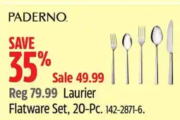 Canadian Tire Paderno Laurier Flatware Set, 20-Pc offer