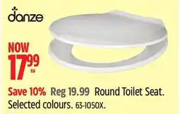 Canadian Tire Danze Round Toilet Seat offer