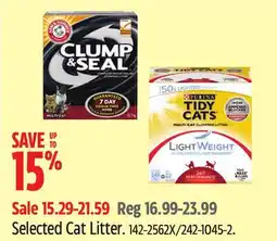 Canadian Tire Selected Cat Litter offer