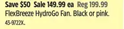 Canadian Tire FlexBreeze HydroGo Fan offer