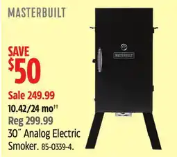 Canadian Tire 30˝ Analog Electric Smoker offer