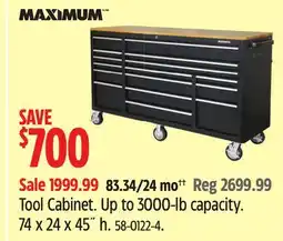 Canadian Tire Tool Cabinet offer