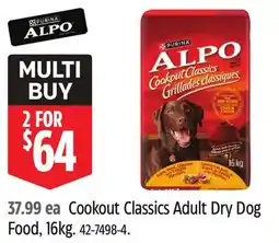 Canadian Tire Purina Cookout Classics Adult Dry Dog Food offer