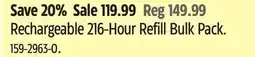 Canadian Tire ThermaCell Rechargeable 216-Hour Refill Bulk Pack offer