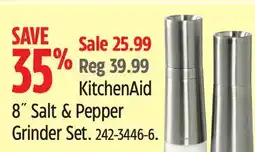 Canadian Tire KitchenAid 8 Salt & Pepper Grinder Set offer