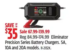 Canadian Tire Eliminator Precision Series Battery Chargers offer