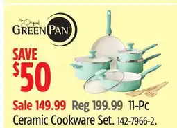 Canadian Tire Greenpan 11-Pc Ceramic Cookware Set offer