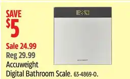 Canadian Tire Accuweight Digital Bathroom Scale offer