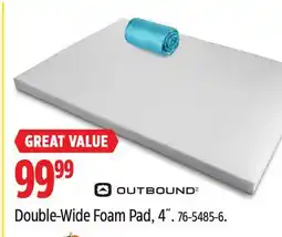 Canadian Tire OUTBOUND Double-Wide Foam Pad offer