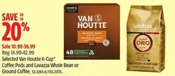 Canadian Tire Selected Van Houtte K-Cup Coffee Pods and Lavazza Whole Bean or Ground Coffee offer