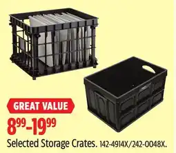 Canadian Tire Selected Storage Crates offer