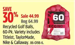 Canadian Tire Recycled Golf Balls, 60-Pk offer
