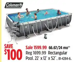 Canadian Tire Coleman Rectangular Pool offer