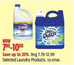 Canadian Tire Clorox Selected Laundry Products offer