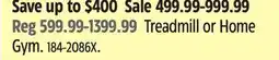 Canadian Tire Treadmill or Home Gym offer
