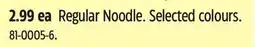 Canadian Tire Regular Noodle offer