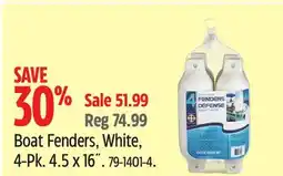 Canadian Tire Boat Fenders, White, 4-Pk offer