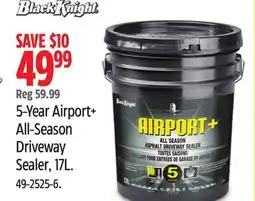 Canadian Tire Black Knight 5-Year Airport+ All-Season Driveway Sealer, 17L offer