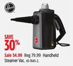 Canadian Tire Hoover Handheld Steamer Vac offer