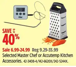 Canadian Tire Selected Master Chef or Accutemp Kitchen Accessories offer