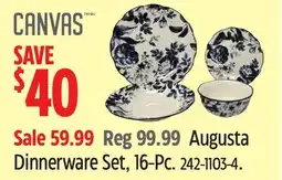 Canadian Tire Canvas Augusta Dinnerware Set offer