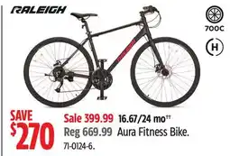 Canadian Tire Raleigh Aura Fitness Bike offer