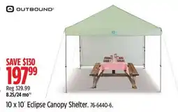 Canadian Tire OUTBOUND 10 x 10' Eclipse Canopy Shelter offer