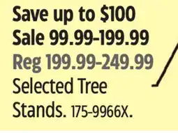 Canadian Tire Selected Tree Stands offer