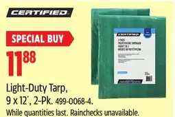 Canadian Tire CERTIFIED Light-Duty Tarp, 9 x 12´, 2-Pk offer