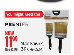 Canadian Tire Premier Stain Brushes offer