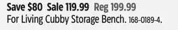 Canadian Tire For Living Cubby Storage Bench offer