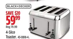 Canadian Tire BLACK+DECKER 4-Slice Toaster offer