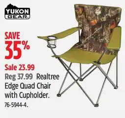 Canadian Tire Yukon Gear Realtree Edge Quad Chair with Cupholder offer
