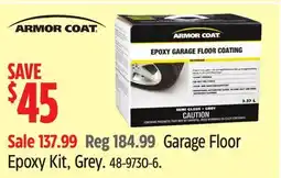 Canadian Tire Garage Floor Epoxy Kit, Grey offer