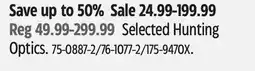 Canadian Tire Selected Hunting Optics offer