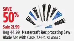 Canadian Tire Mastercraft Reciprocating Saw Blade Set with Case, 32-Pc offer